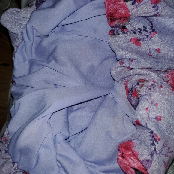 *SOLD* 5 for $20 | Chesley Strapless Ruffle Top Floral Dress with Knitted Belt - Picture 8 of 11